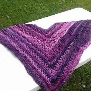 Handmade crochet ladies poncho